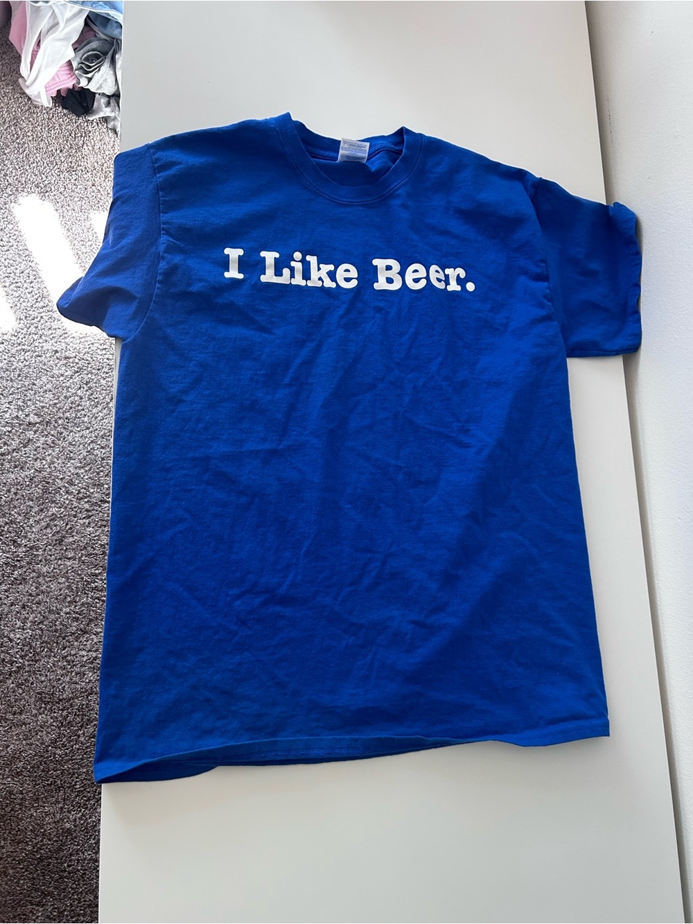 Royal Blue 'I Like Beer.' Graphic Tee